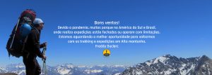 Aviso sobre Pandemia nos trekkings e montanhismo